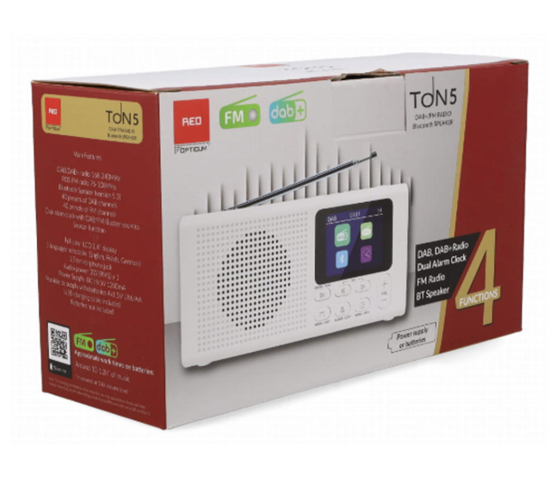 OPTICUM TON5 FM/DAB/DAB+/BT Białe - 1591644 - zdjęcie 7